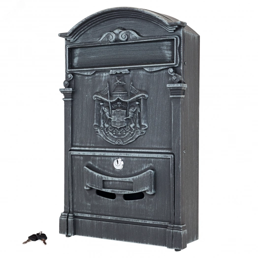 Ящик почтовый индивидуальный №4010В зелёная патина