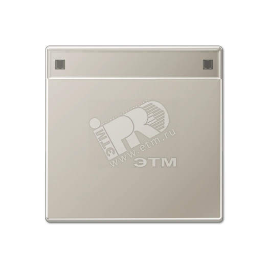 Клавиша для выключателя с полем для надписи  благородная сталь