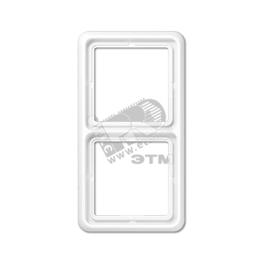 Рамка 2 поста универсальная белая