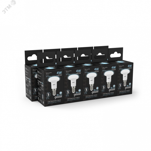 Лампа светодиодная LED 4 Вт 370 Лм 4100К белая Е14 R39 Black Gauss