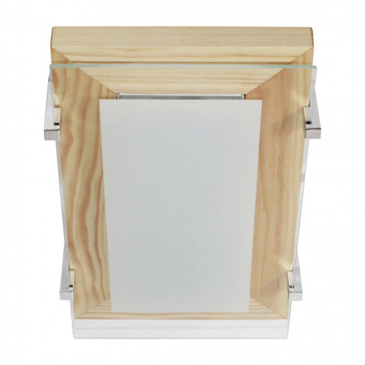 Светильник Полесье 280х160 НББ 06-40 М40 белый корпус сосна держатель хром ИУ