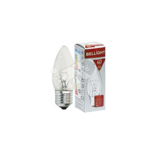 Лампа накаливания декоративная ДС 40Вт 230В Е27(cвеча) цветная упаковка
