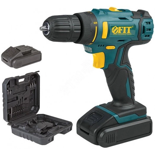 Дрель-Шуруповерт акк. 18.0 В, 0-400/1450 об/мин, 29.0 Нм, 2 (Li-Ion) 1.3 Ач, 1.5 ч., рез. накл., кейс