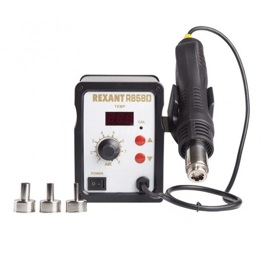 Станция паяльная (термофен) термовоздушная, с цифровым дисплеем