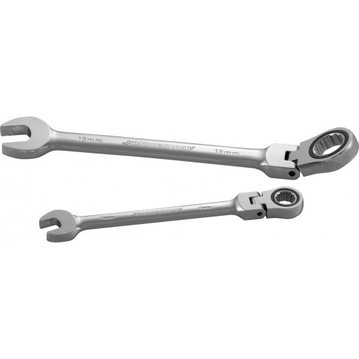 Ключ гаечный комбинированный трещоточный карданный, 19 мм