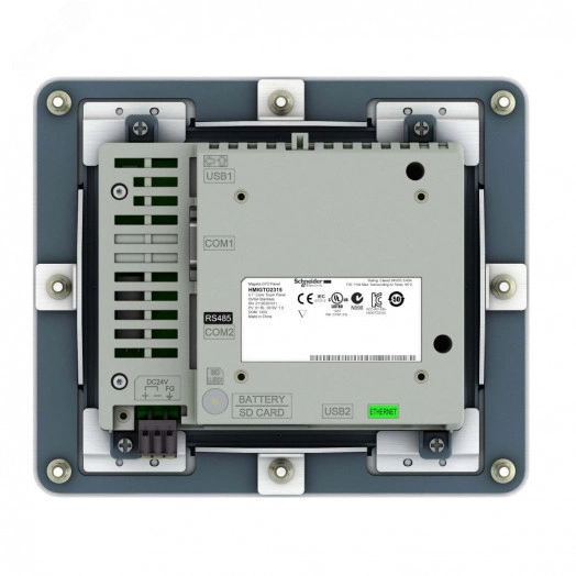 Терминал сенсорный цветной 5.7 дюйм. 320х240 RS232/485 SUBD Eth TCP/IP 96Mб/512Кб слот SD сталь