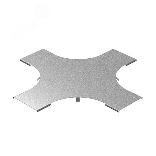 Крышка к разветвителю крестообразному плавному универсальному к лотку 300, толщ. 1,0 мм, Сендзимир цинк