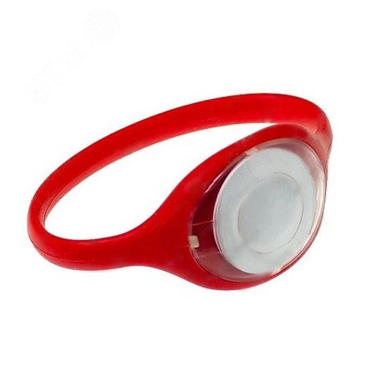 Браслет IL-16M без застёжки, прозрачная крышка    (красный)