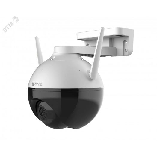 Видеокамера IP 2Мп внешняя поворотная Wi-fi c ИК-подсветкой до 30м (6мм)