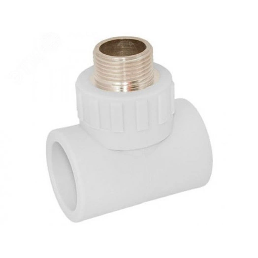 Тройник переходной с наружной резьбой 32х1'х32 (30/10)  БЕЛЫЙ