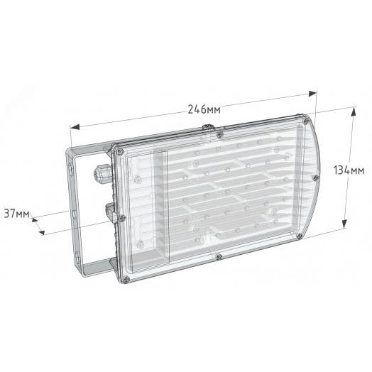 Светильник светодиодный ДО-32Вт, IP67, 5000К, 3500Лм, взр:1ExsIIT6X, 120°, 220В, Turtle LP-03