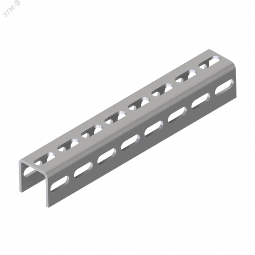 Швеллер 50х50х4,0 L2000 мм тройная перфорация HD