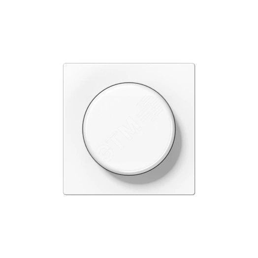 Накладка роторного диммера  Серия A500  Материал- дуропласт  Цвет- белый