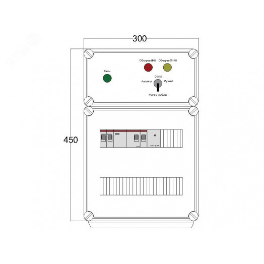 Щит управления электрообогревом DEVIbox HS 1x1700 D330 (в комплекте с терморегулятором и датчиком температуры)