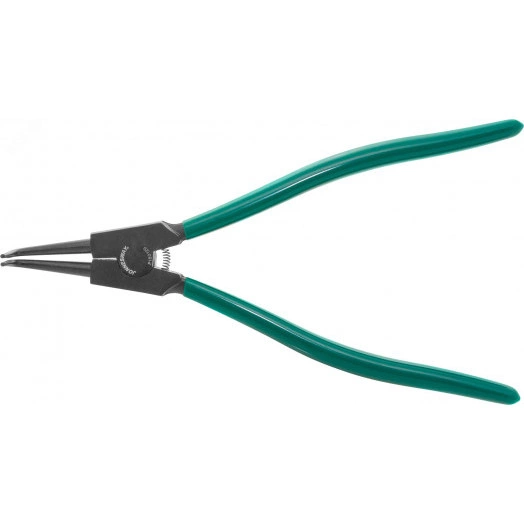 Щипцы изогнутые для стопорных колец удлиненные с ПВХ рукоятками, разжим, 85-165 мм, 3.5-4.0 мм, 310 мм