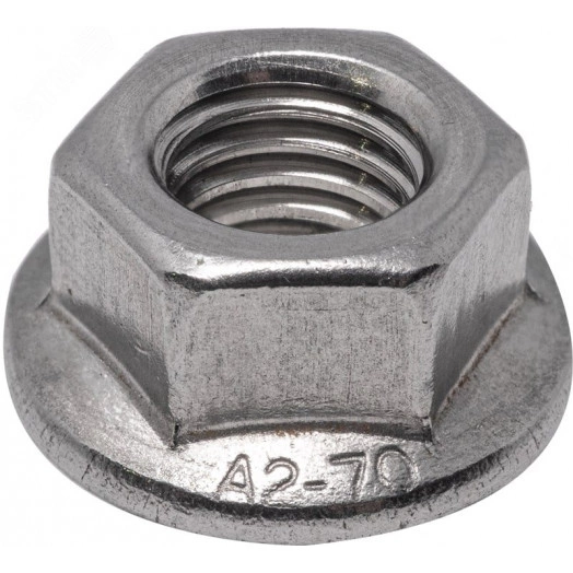 Гайка шестигранная с фланцем DIN 6923 М12 A2
