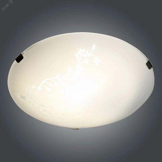 Светильник Нежность 250 НПБ 01-60-130 М15 матовый белыйкл.штамп металлик ИУ