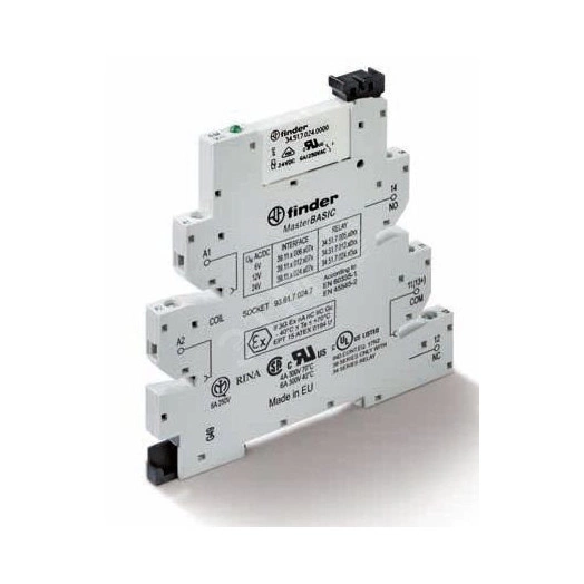 Интерфейсный модуль, электромеханическое реле, серия MasterBASIC, 1CO 6A, контакты AgNi, питание 125В AC/DC, категория защиты IP20, винтовые клеммы, версия  EMR ATEX