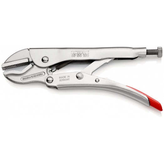 Зажим универсальный для тяжёлых условий работы размеры под круг 35 мм под квадрат 25 мм под ключ 32 мм L-180 мм оцинкованный KN-4004180