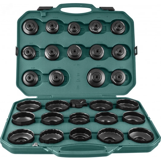 Комплект чашек для съема масляных фильтров 65-120 мм, 30 предметов