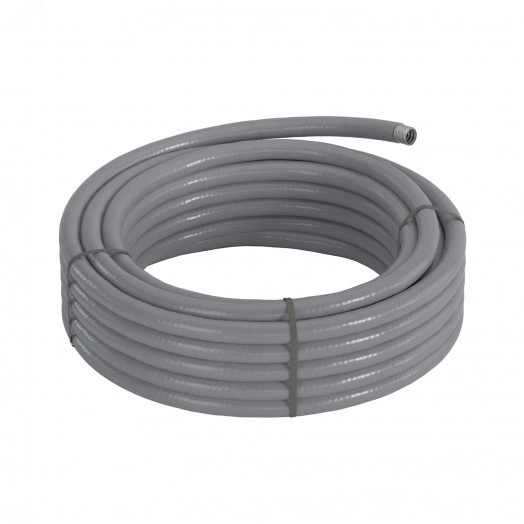 Металлорукав DN 26мм в гладкой EVA изоляции Dвнутр=26.5 мм Dнар= 34.0 IP66 (25 м) серый