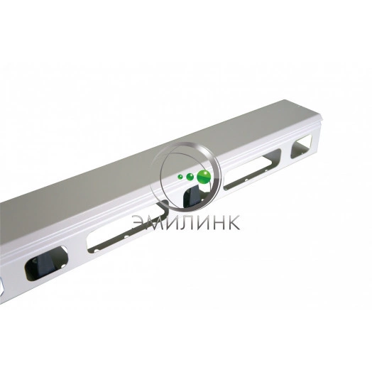 Органайзер кабельный вертикальный NTSS 42U с крышкой, ширина 100мм, для шкафов серии RS шириной 800мм, серый RAL 7035