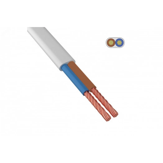 Шнур ШВВП 2х1-0.380 белый ТРТС