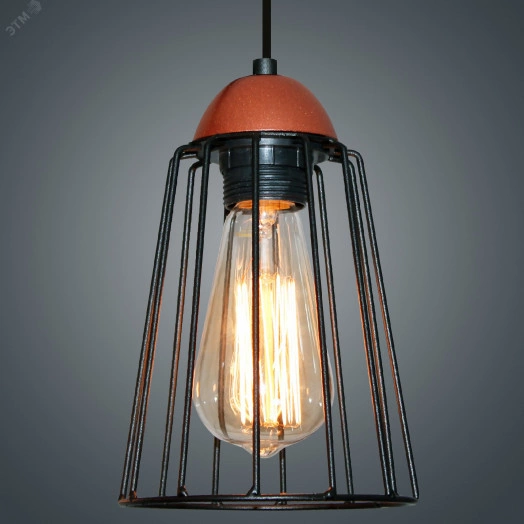 Светильник Конти 211 черн.муар медь (Плафон Конус) НСБ 01-60-169 Е27 ИМ