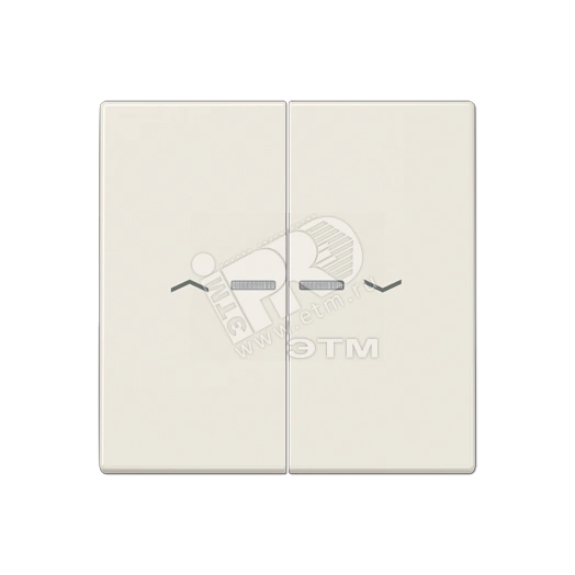 Клавиши для сдвоенной кнопки BCU  слоновая кость