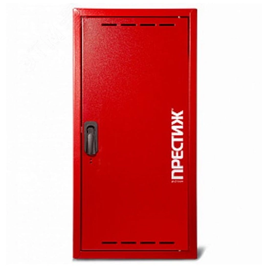 Шкаф пожарный для огнетушителя навесной закрытый Престиж 320х230х650 красный