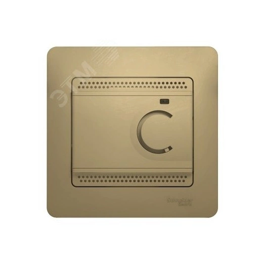 GLOSSA Термостат электронный теплого пола с датчиком в сборе 10A титан