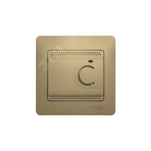 GLOSSA Термостат электронный теплого пола с датчиком в сборе 10A титан