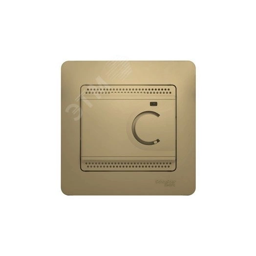 GLOSSA Термостат электронный теплого пола с датчиком в сборе 10A титан