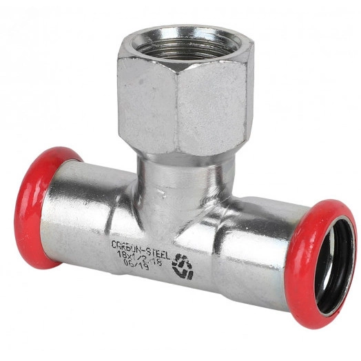 Тройник 35x1/2'x35 ВР (оцинкованная сталь)