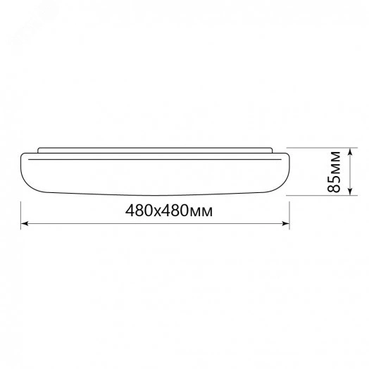 Светильник светодиодный ДБО-90w 3000-6500К max.5600Лм управляемый