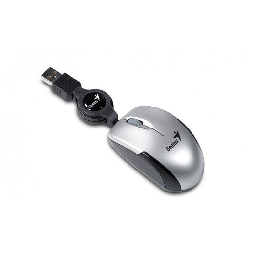 Мышь Micro Traveler super mini size, оптическая, USB, серебристый