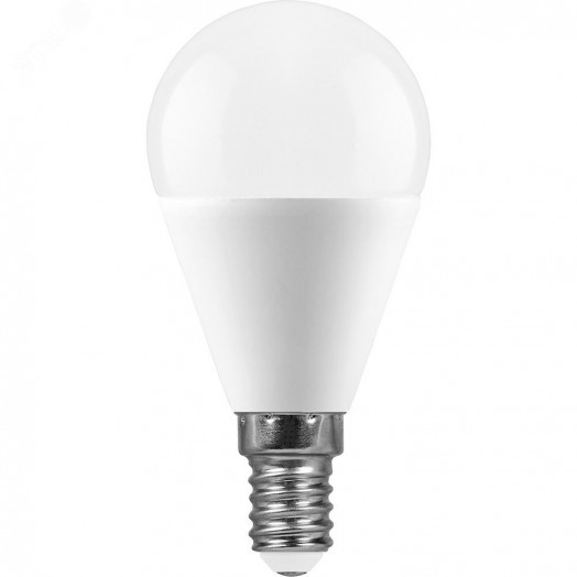 Лампа светодиодная LED 13вт Е14 теплый матовый шар