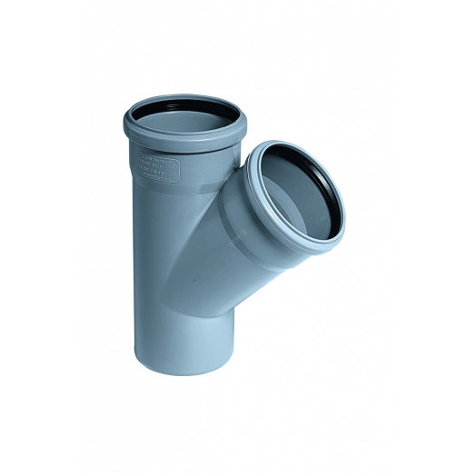 Тройник канализационный 45 град. 110