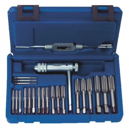 Набор резьбонарезного инструмента No KH48 HSS - метчики, 23 пр., M3-M4-M5-M6-M8-M10-M12