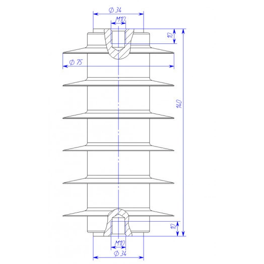 Ограничитель перенапряжений ОПН-П-10/10,5/10/400 УХЛ2