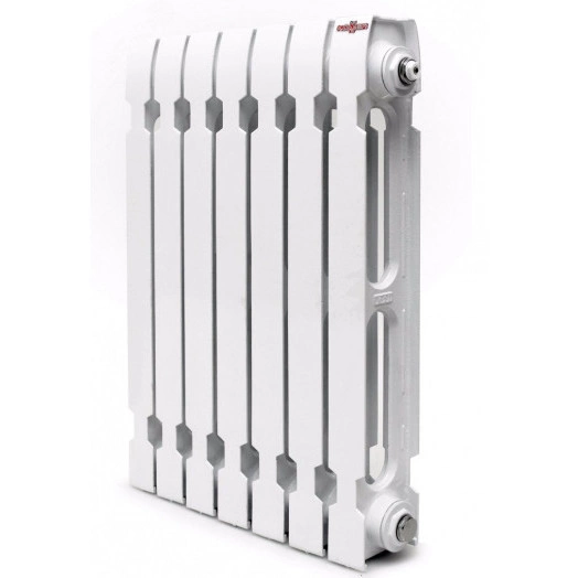 Радиатор чугунный секционный 300/62/10 боковое подключение с монтажным комплектом