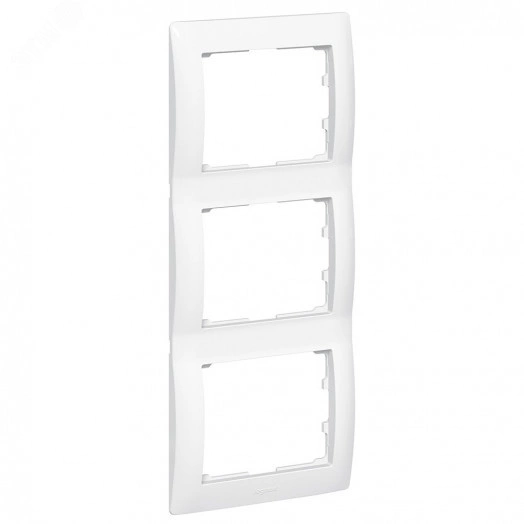 Galea Life Рамка 3 поста вертикальная белый
