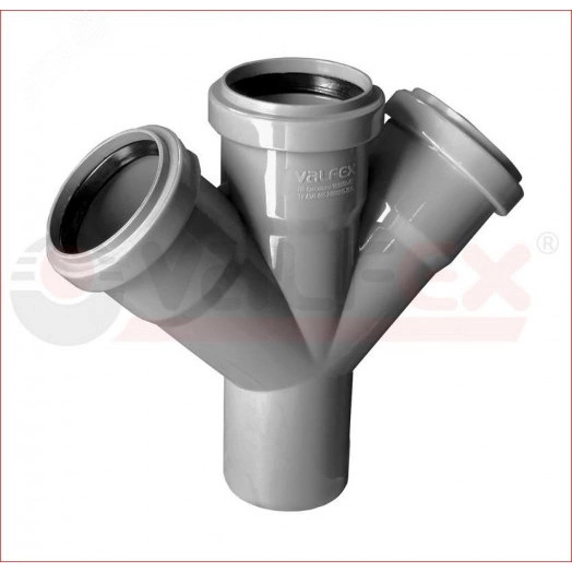 Крестовина 110/110/50x45 градусов для внутренней канализации