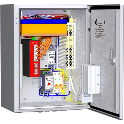 Узел коммутации всепогодный для работы от 1-й до 4-х IP-видеокамер с питанием РоЕ/PoE+