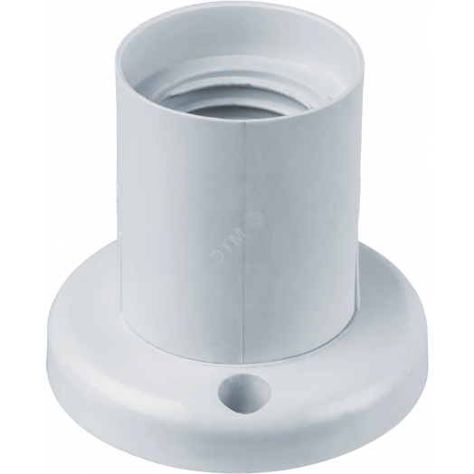 Патрон потолочный прямой Е27 пластиковый белый