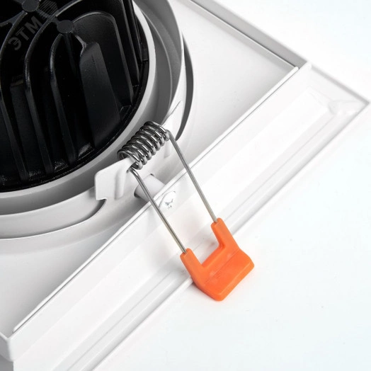 Светильник светодиодный ДВО-20w 4000К 1800Лм поворотный квадратный белый