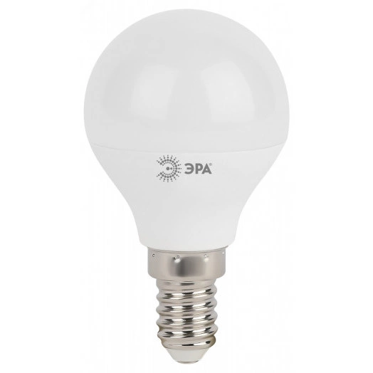 Лампа светодиодная LED P45-5W-840-E14 (диод, шар, 5Вт, нейтр, E14 (10/100/3600) ЭРА