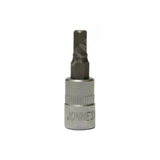 Насадка торцевая 1/4''DR с вставкой-битой шестигранной, H3, 25 мм