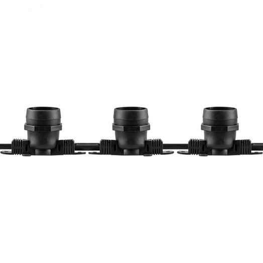 Гирлянда Белт-лайт 50м 100 патронов Е27 IP65 черный