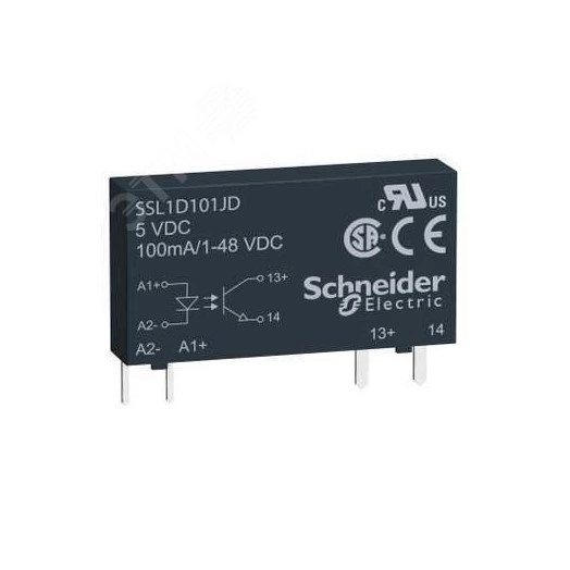 Реле твердотельное 1 фаза 100мА 24-48В DC